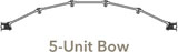 5 Unit Bow window