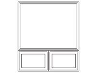 1-Wide Clad Frame over 2-Wide