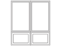 2-Wide Casement over 2-Wide