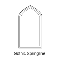 gothic-springline window