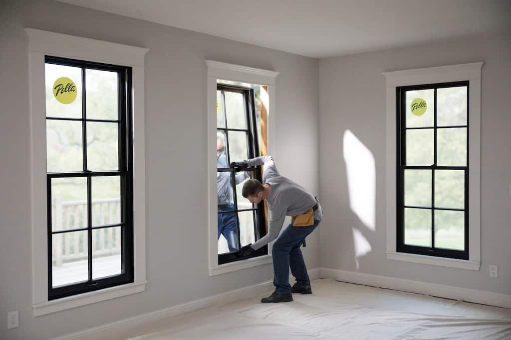 wood windows installation
