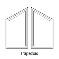 trapezoid window