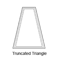 truncated-triangle window
