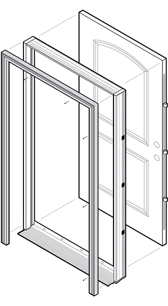 pella entry door composite frame